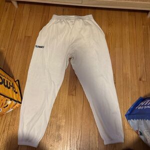 Missguided Cream Jogger Pants